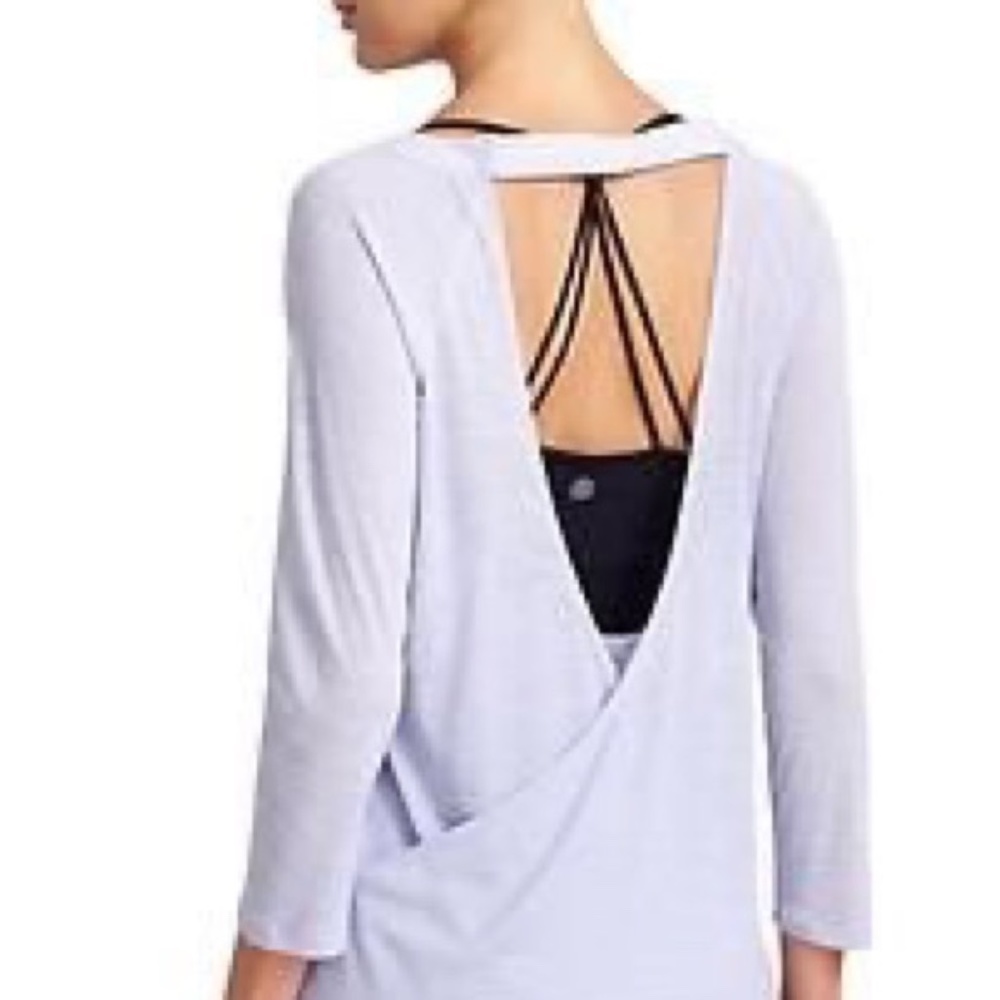 Athleta Clarity Workout Top Aster Blue XS